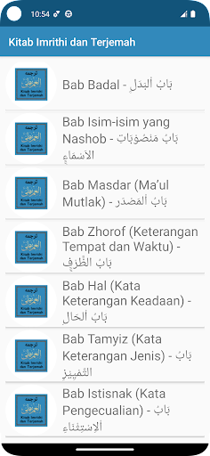 Kitab Imrithi Terjemah