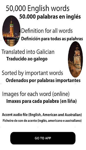 Android application English galician dictionary screenshort