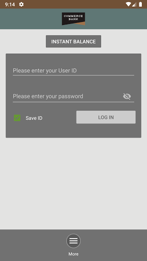 Commerce Bank Mobile Screen 2