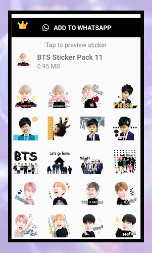 BTS Stickers: BTS Army Sticker Screen 3
