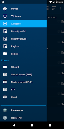 Android application NOVA Video Player screenshort