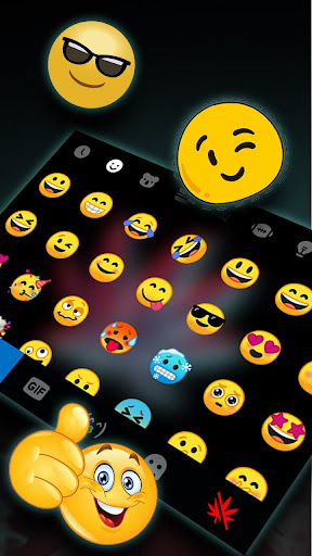 Black Red Weed Keyboard Theme Screen 3