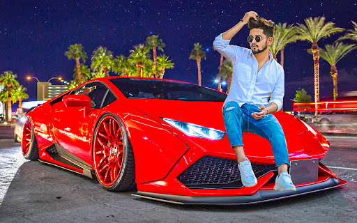Android application Sport car photo editor frames screenshort