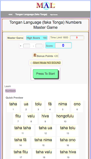 Tongan M(A)L Screen 2