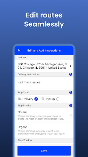 Upper: Delivery Route Planner screenshot 5