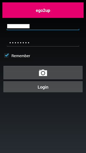 Android application ego2up screenshort