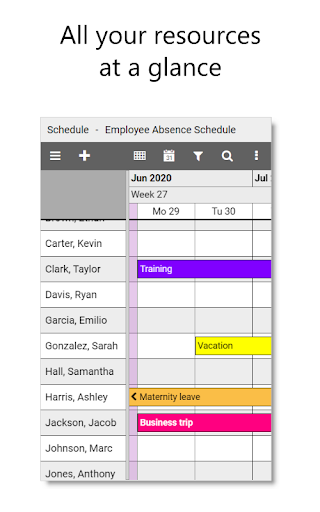 Android application Oberplan - Resource Planner screenshort