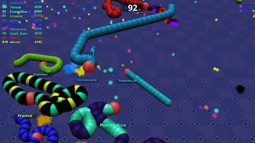 Android application Super Slither Battle worms.io screenshort