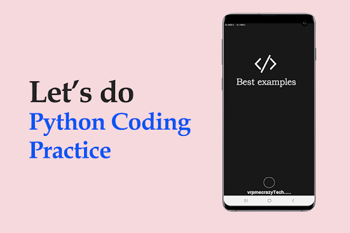 Android application Python Practice Programs screenshort
