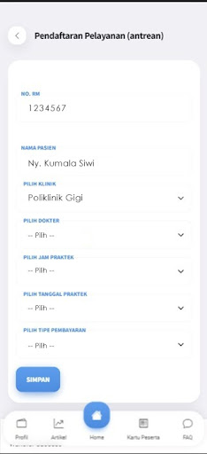 Pendaftaran RSU Kumala Siwi Screen 2