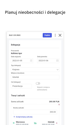 Comarch HRM Screen 3