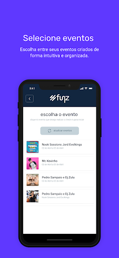 Android application Funz Validador screenshort
