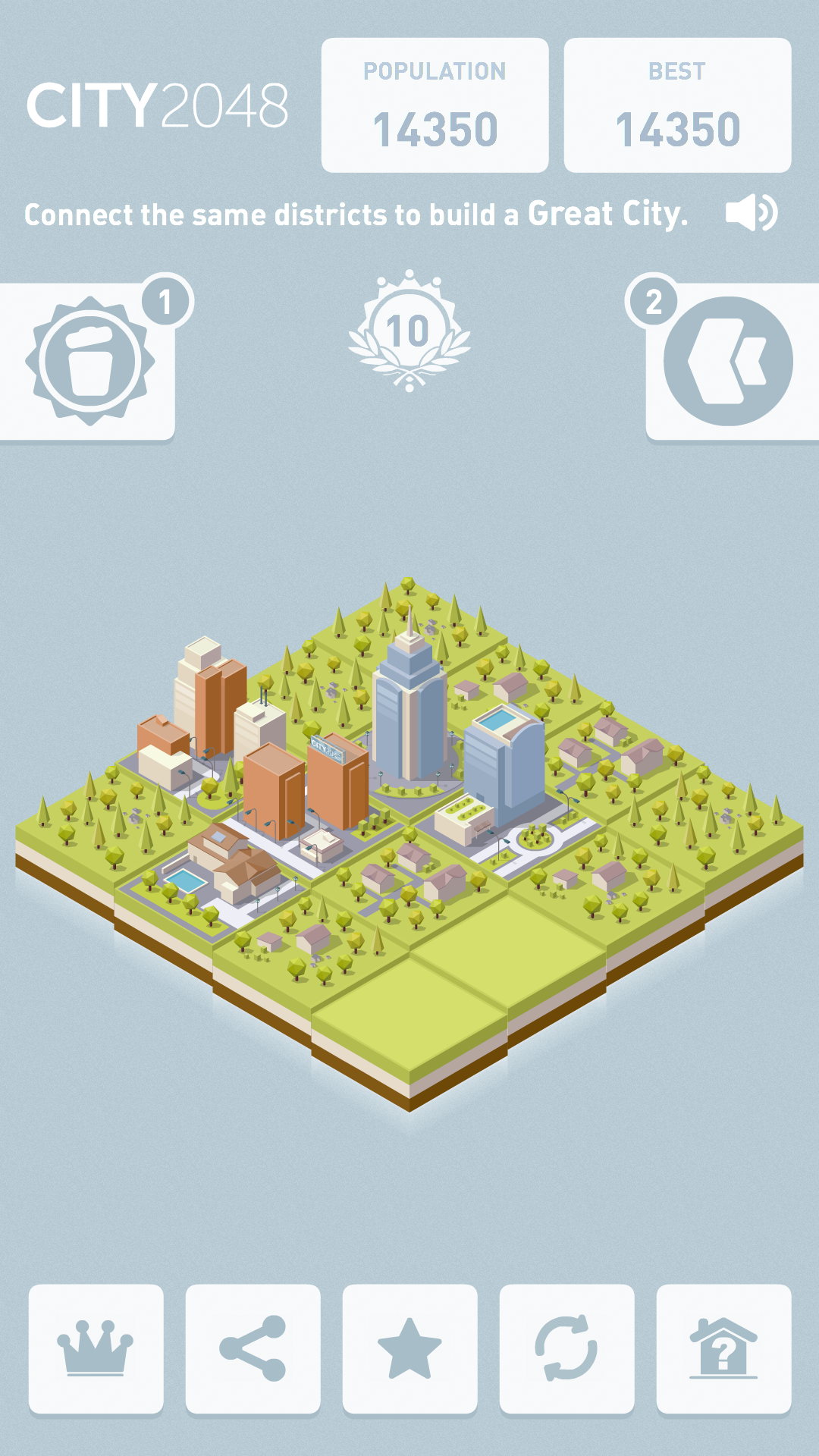 Android application City 2048 screenshort