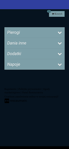 Android application Pierożek Nysa screenshort