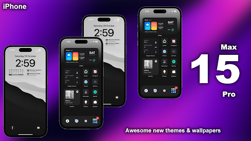 Android application iPhone 15 Pro Max Launcher screenshort