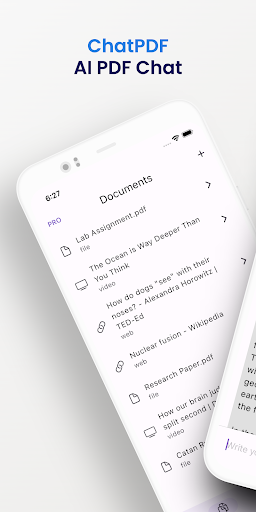 Android application ChatPDF screenshort