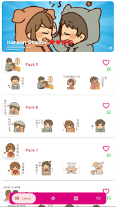 Anime Korean Stickers Feelings