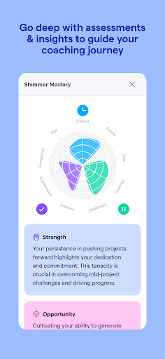 Screenshot of Shimmer: ADHD Coaching