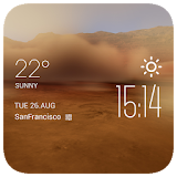 Dust Storms Clock weather icon