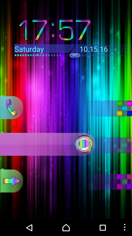 Neon Rainbow Go Locker theme - v1.2 - (Android)