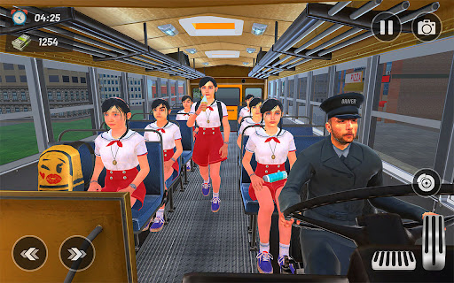 School Bus Driving Games 3D Screen 3