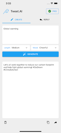 Android application AI Tweet Writer screenshort