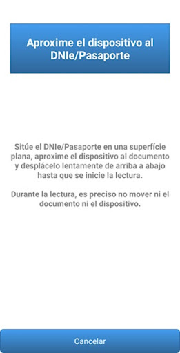 DNI3, Lectura DNIe/Pasaportes Screen 3