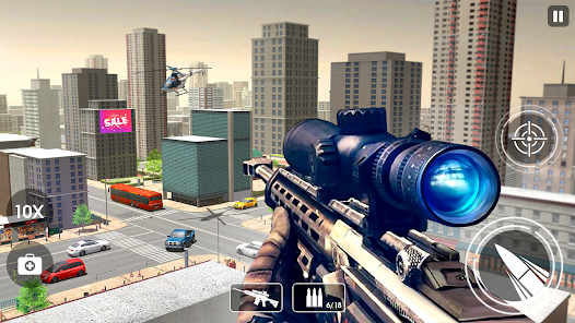 Fps Sniper Gun Shooter Games apkpoly screenshots 2