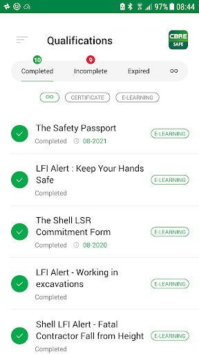 CBRE SAFE Screen 3