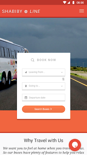 Android application Shabiby Line - Bus Ticket Book screenshort