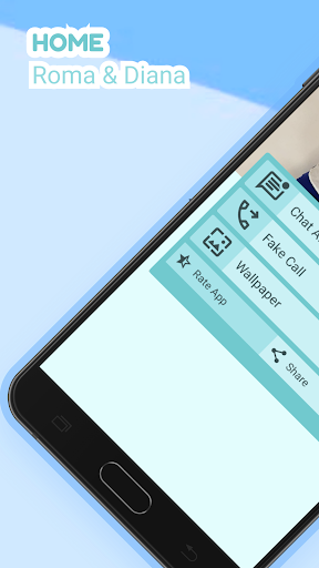 Android application + Roma & Diana Fake Call + screenshort