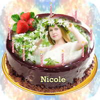 Birthday Cake with Name and Photo