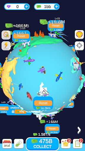 Idle Plane World 3D Screen 2