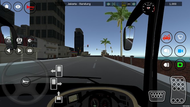 #1. Bus oleng Simulator Indonesian (Android) By: Catput Dev