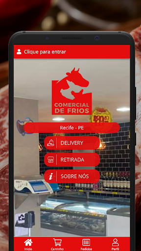 Android application Comercial de Frios screenshort