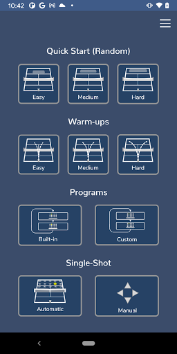 Android application Proton Control screenshort