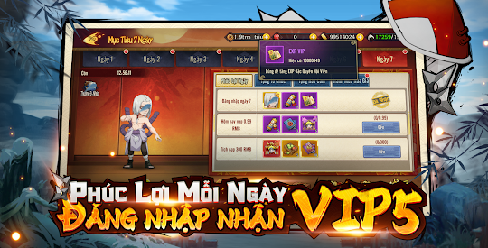 Ninja Đại Chiến - Tặng VIP 5