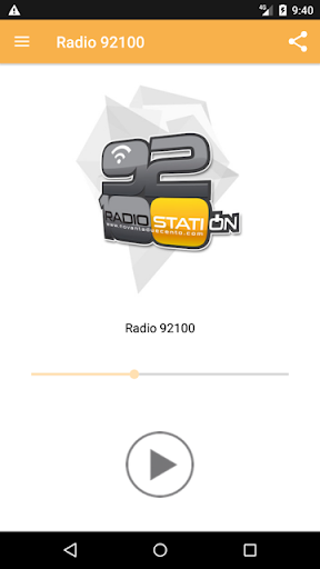Android application Radio 92100 screenshort