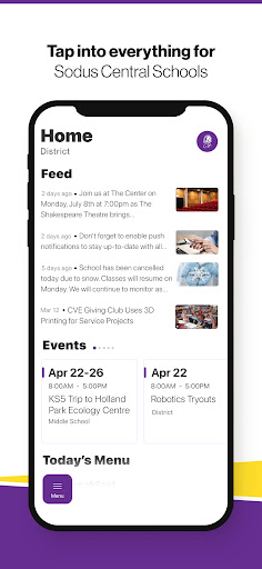 Android application Sodus Central Schools, NY screenshort