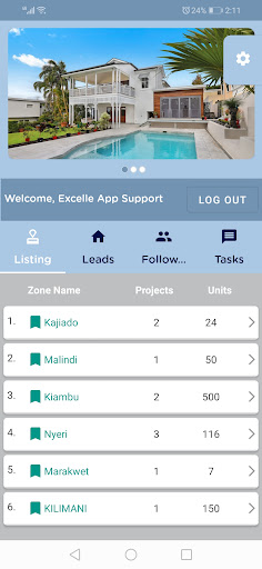 Android application Musilli Homes screenshort