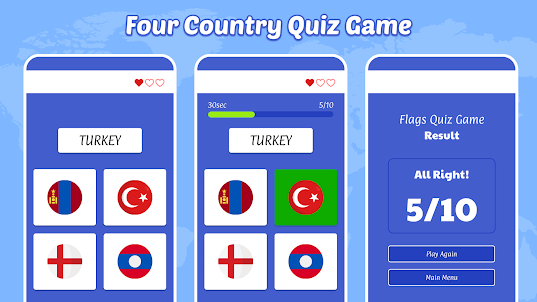 Guess the World Flag Quiz Game