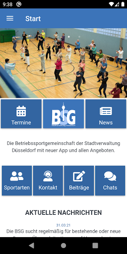 Betriebssport Stadt Düsseldorf Screen 2