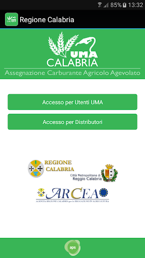 Android application UMA Calabria screenshort
