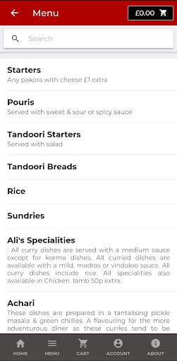 Alis Takeaway Screen 2