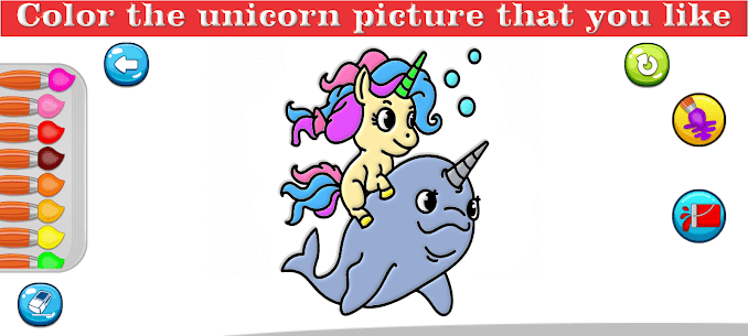 Little Unicorn Coloring Pages 8
