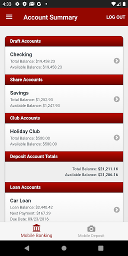 Titan Federal Credit Union Screen 2
