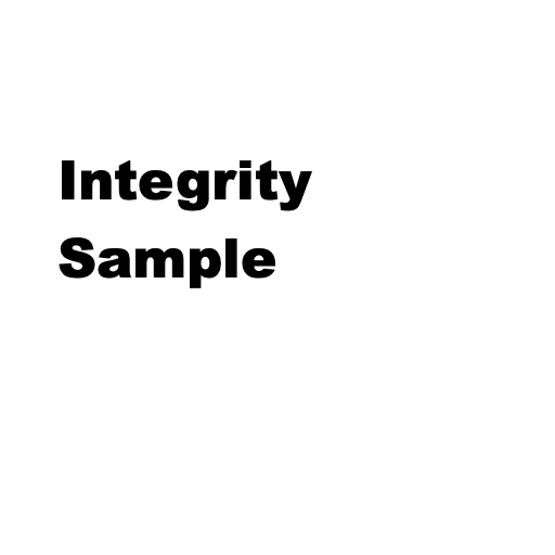 Integrity fix
