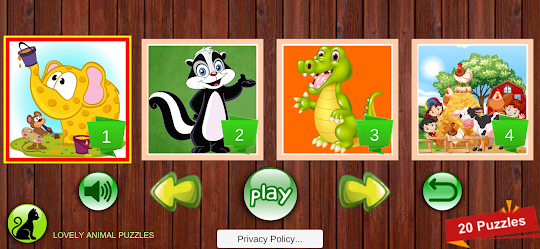 Lovely Animal Puzzles