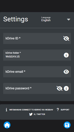 Android application kDrive Notes screenshort