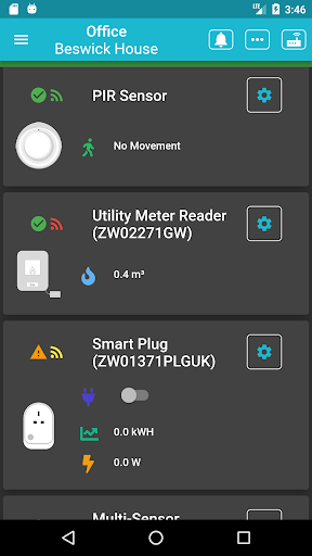 Android application Halo Smart IoT screenshort